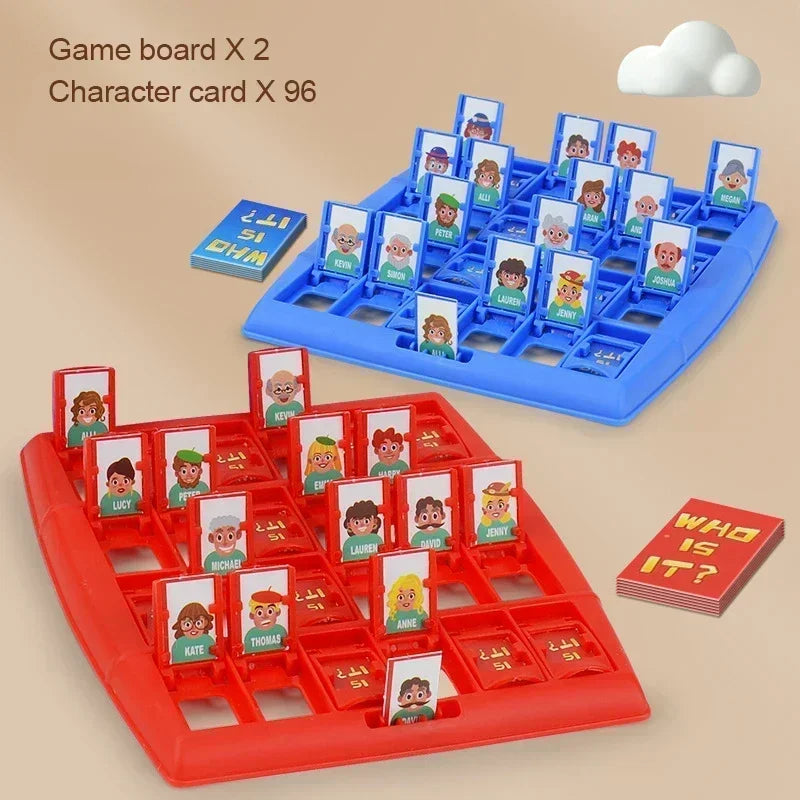 Guess Who I Am Board Game Parent-child Interaction Toy Logical Reasoning CHILDREN'S Puzzle Guess Me You My Character Chessboard