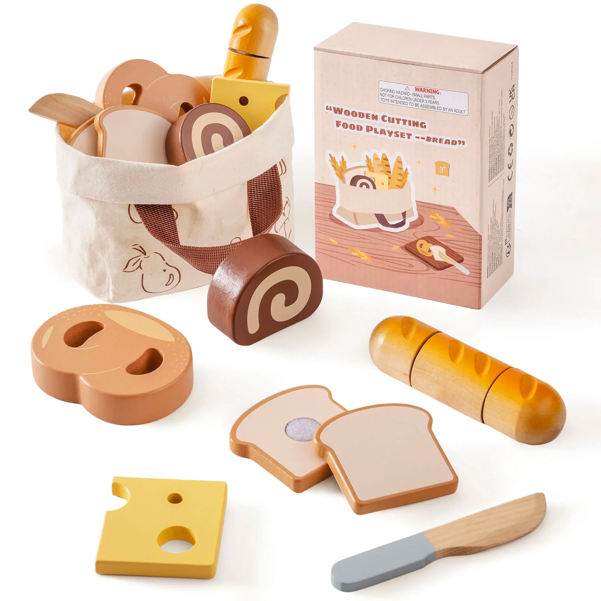 Robotime Robud Kitchen Pretend Toy Wooden Classic Game Educational Toy For Children Kids Gift Cutting Fruit Vegetable Food Set