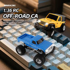 1/36 4WD Mini RC Crawler Car Radio Control Off-road Vehicles Light System Remote Control RTR Model Toy for Kids Adults 3601 3602