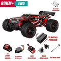 Rc Car Off Road 9255 High Speed 80KM/H Remote Control Car with LED Headlight Brushless 4WD 1/14 Monster Truck Toys for Boys Gift