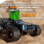 Rc Car Off Road 9255 High Speed 80KM/H Remote Control Car with LED Headlight Brushless 4WD 1/14 Monster Truck Toys for Boys Gift