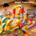 New Educational Electric Magnetic Levitation Train Track Cube 3d Diy Magnetic Assembly Toys Train Car Xmas Gifts