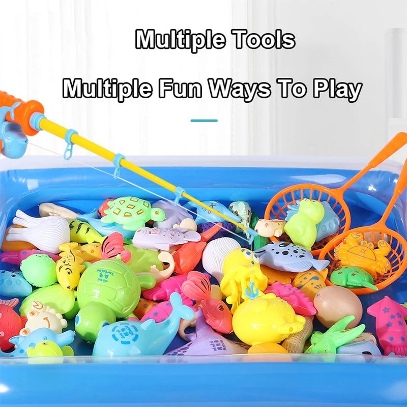 Magnetic Fishing Set Inflatable Pool Party Model Play Games & More Perfect Summer Outdoor Toy kids for Birthday Christmas Gifts