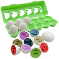 Montessori Educational Toys 1 2 3 Year Children Toy Easter Egg Baby Sensory Puzzle Smart Eggs Colors Shape Matching Sorter Games