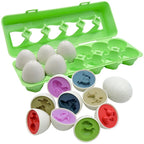 Montessori Educational Toys 1 2 3 Year Children Toy Easter Egg Baby Sensory Puzzle Smart Eggs Colors Shape Matching Sorter Games