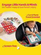 Baby Campus Quiet Book Montessori Sticker Cloth Book Early Educational Toy for Toddlers Gift Ramadan Eid Easter