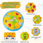 1pc Music Drum with Projection & Sound - Learning Suitable for Boys & Girls, Crawling & Tummy Time Development for Baby