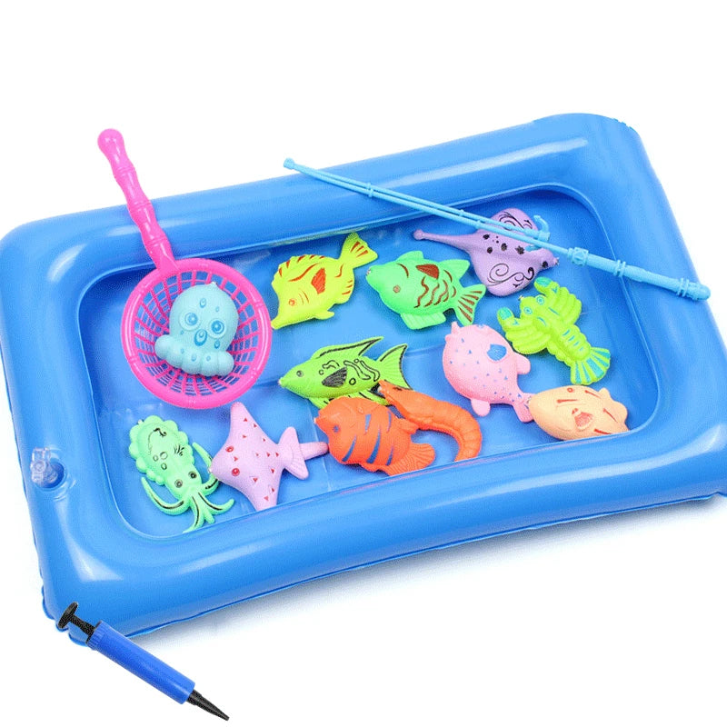 Magnetic Fishing Set Inflatable Pool Party Model Play Games & More Perfect Summer Outdoor Toy kids for Birthday Christmas Gifts