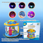 1pc Music Drum with Projection & Sound - Learning Suitable for Boys & Girls, Crawling & Tummy Time Development for Baby