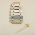 Baby Musical Toys Wooden Bear Rattle Bell Drum Xylophone Percussion Early Educational Instrument Playthings for Toddlers Kids