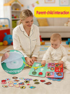 Baby Campus Quiet Book Montessori Sticker Cloth Book Early Educational Toy for Toddlers Gift Ramadan Eid Easter