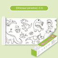 3 Meters Children Early Educational Graffiti Drawing Roll DIY Self-adhesive Kids Learning Paint Coloring Scroll Montessori Toys