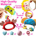 360° Musical Baby Crib Mobile Rotating Night Light Bed Bell Toy Four Speed Timming Hanging Infant Newborn Rattle Bedside Gift