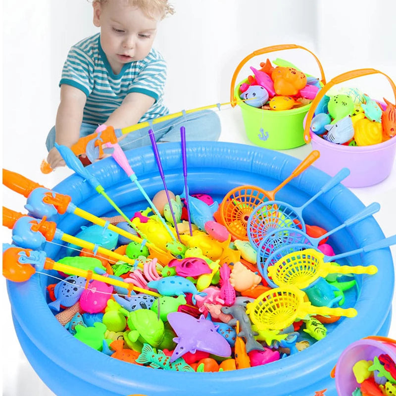 Magnetic Fishing Set Inflatable Pool Party Model Play Games & More Perfect Summer Outdoor Toy kids for Birthday Christmas Gifts